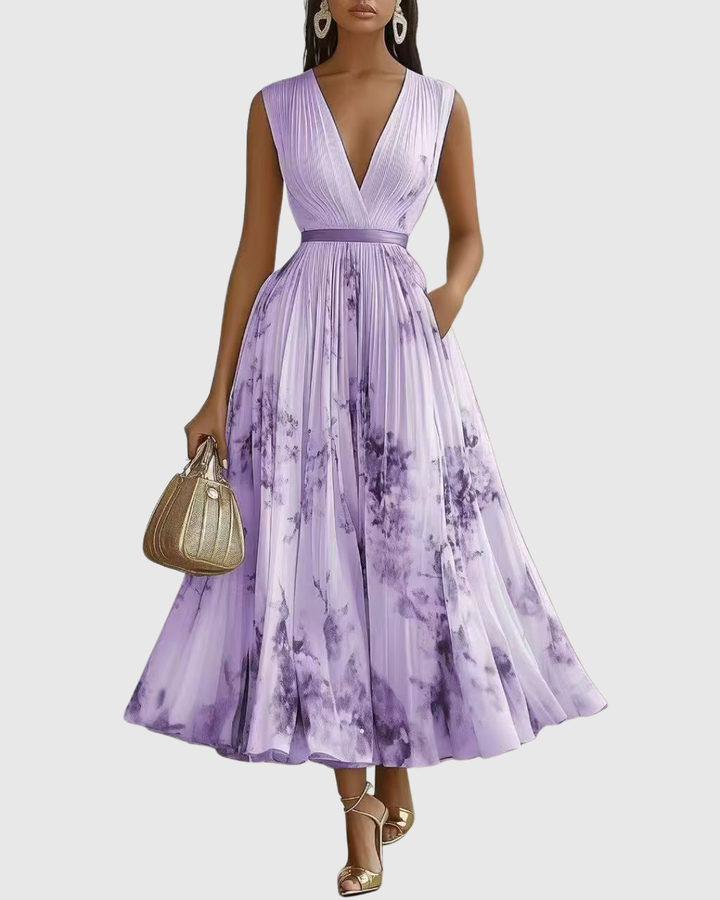Siena™ - Elegantní Plisované Maxi Šaty