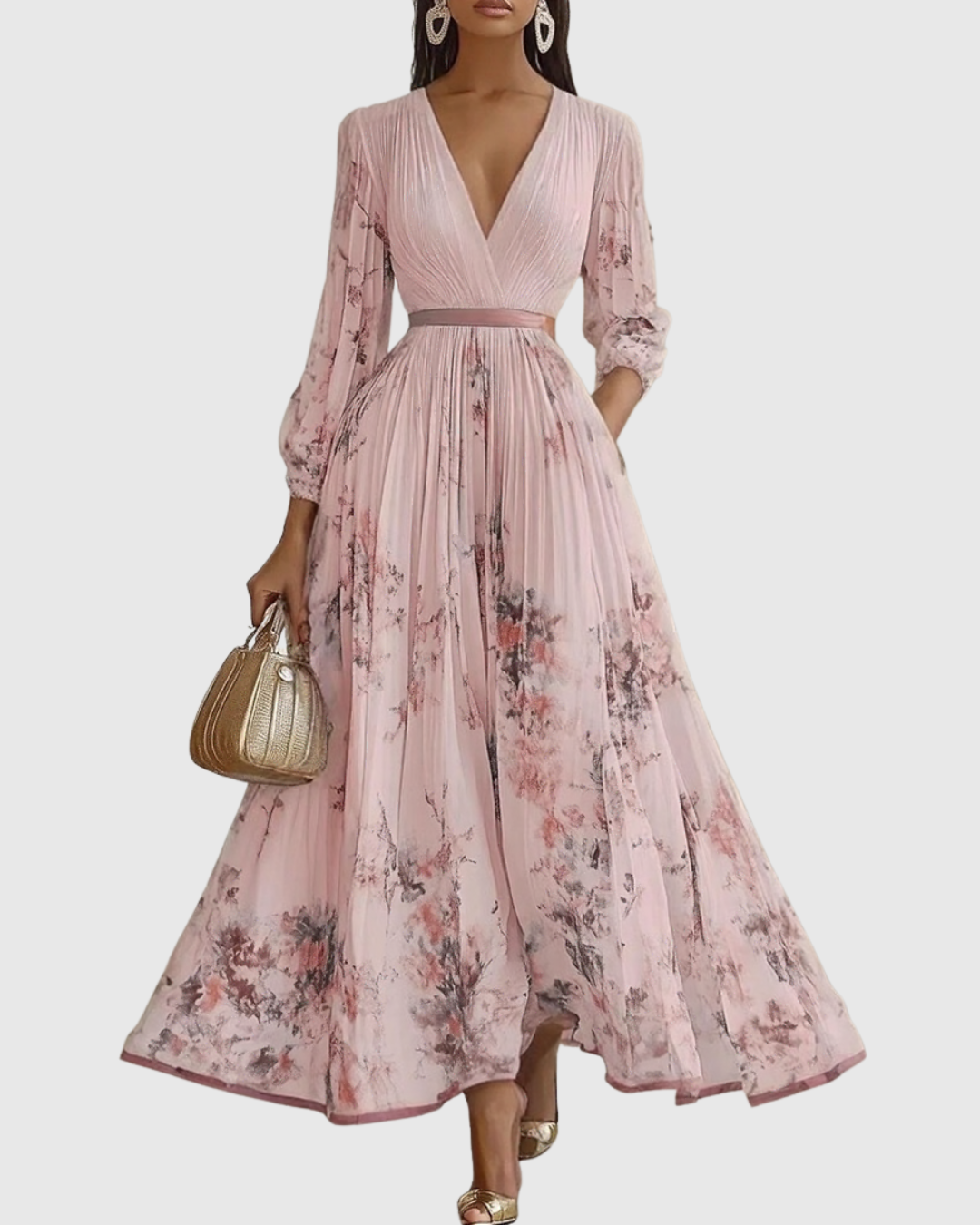 Siena™ - Elegantní Plisované Maxi Šaty