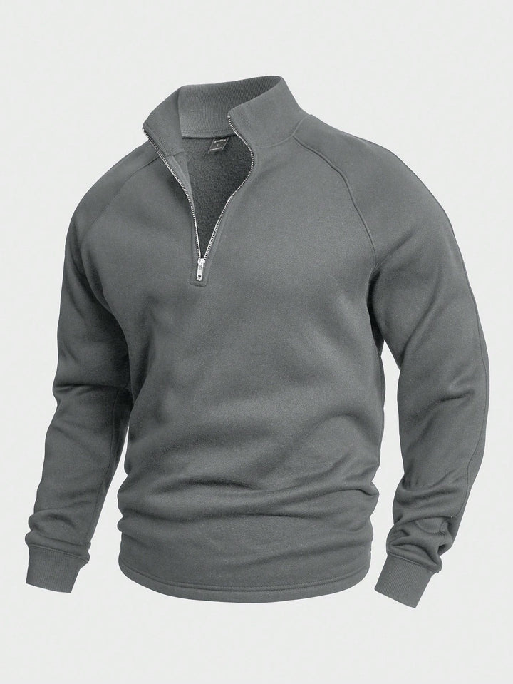 Anton™| Volnočasový pulovr s polo zipem