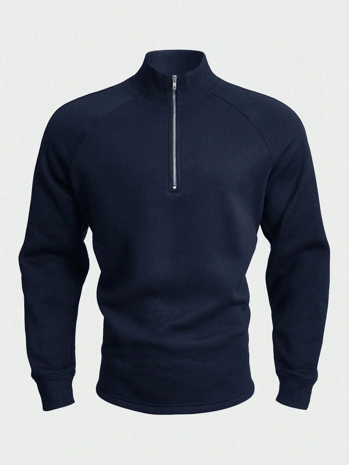 Anton™| Volnočasový pulovr s polo zipem