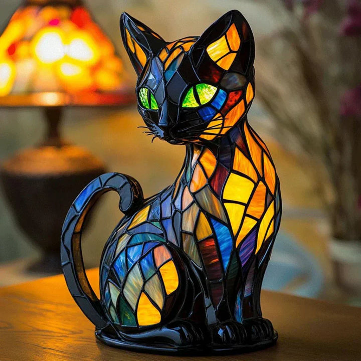 Luna – Ručně vyrobená lampa ve tvaru kočky