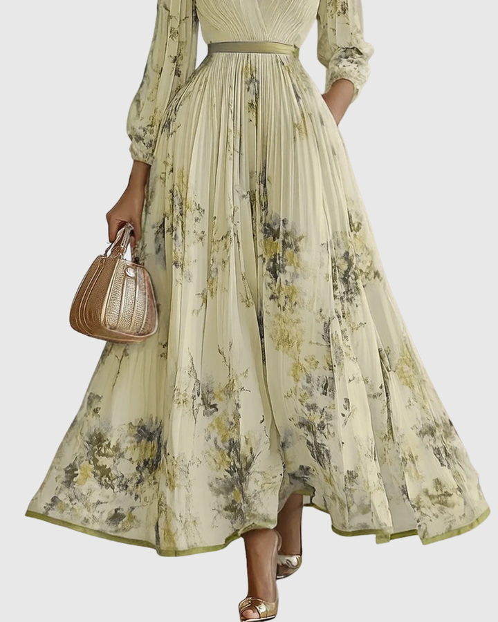 Siena™ - Elegantní Plisované Maxi Šaty