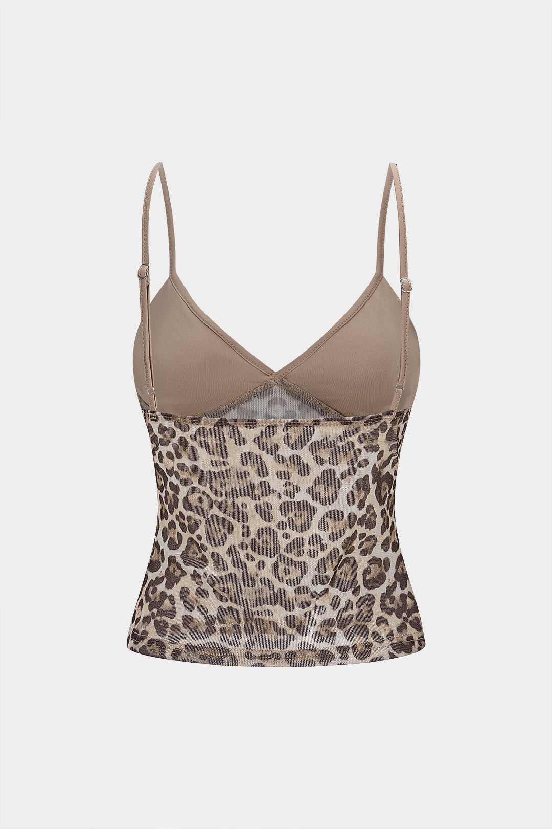 Nejlepší top bez zad s leopardím designem a výstřihem do V