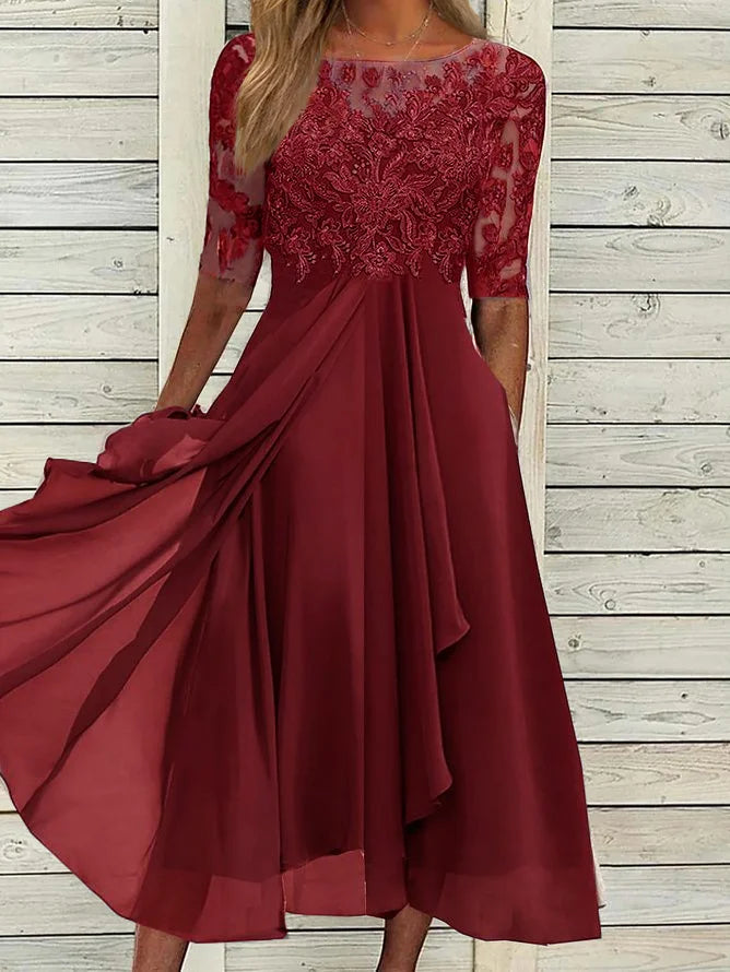 Puck™ - Elegantní midi šaty z krajky