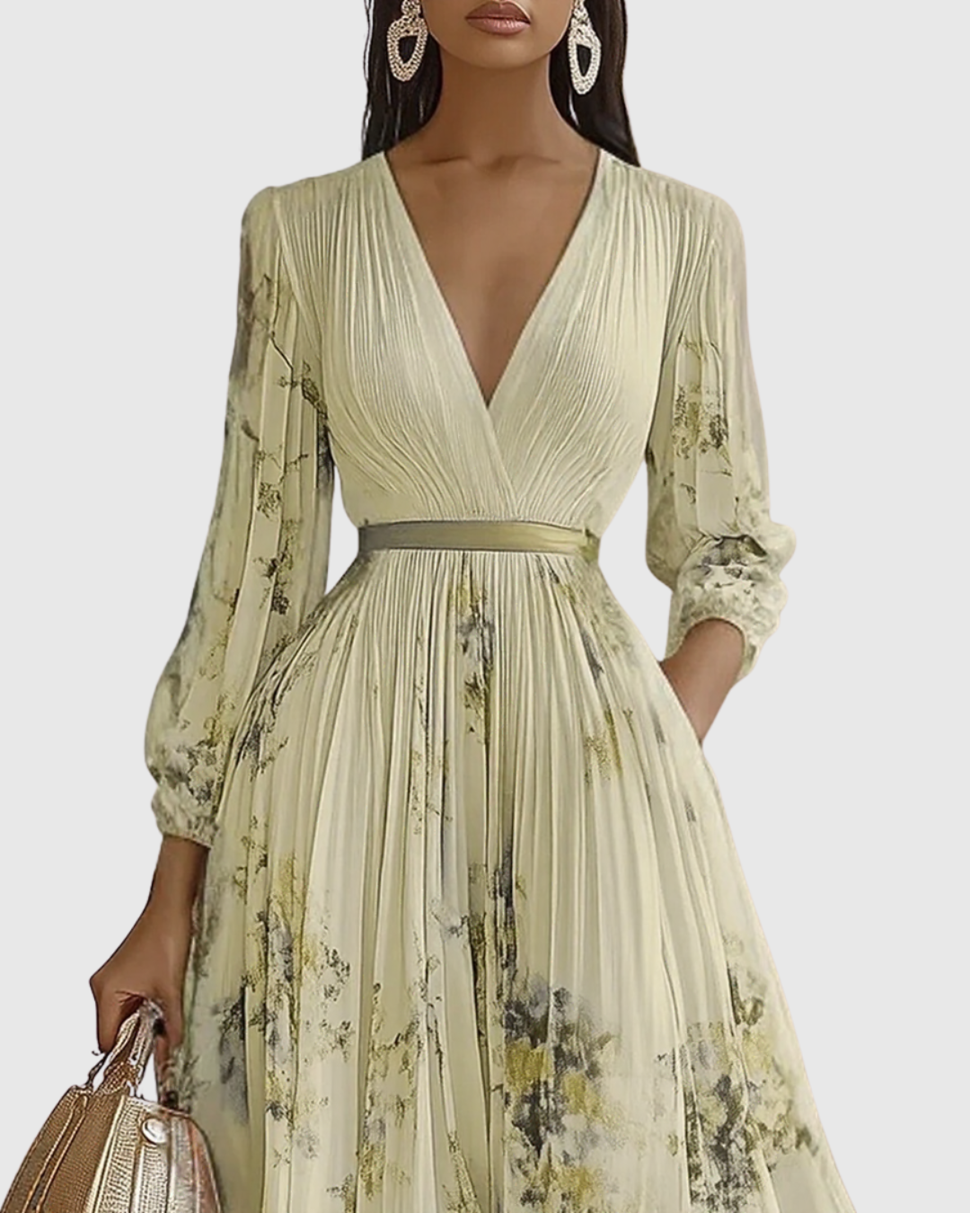 Siena™ - Elegantní Plisované Maxi Šaty