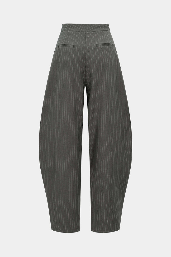Zmačkané Pantalony s Pruhovaným Designem