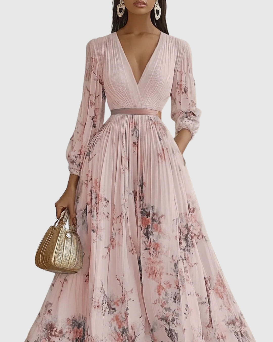 Siena™ - Elegantní Plisované Maxi Šaty