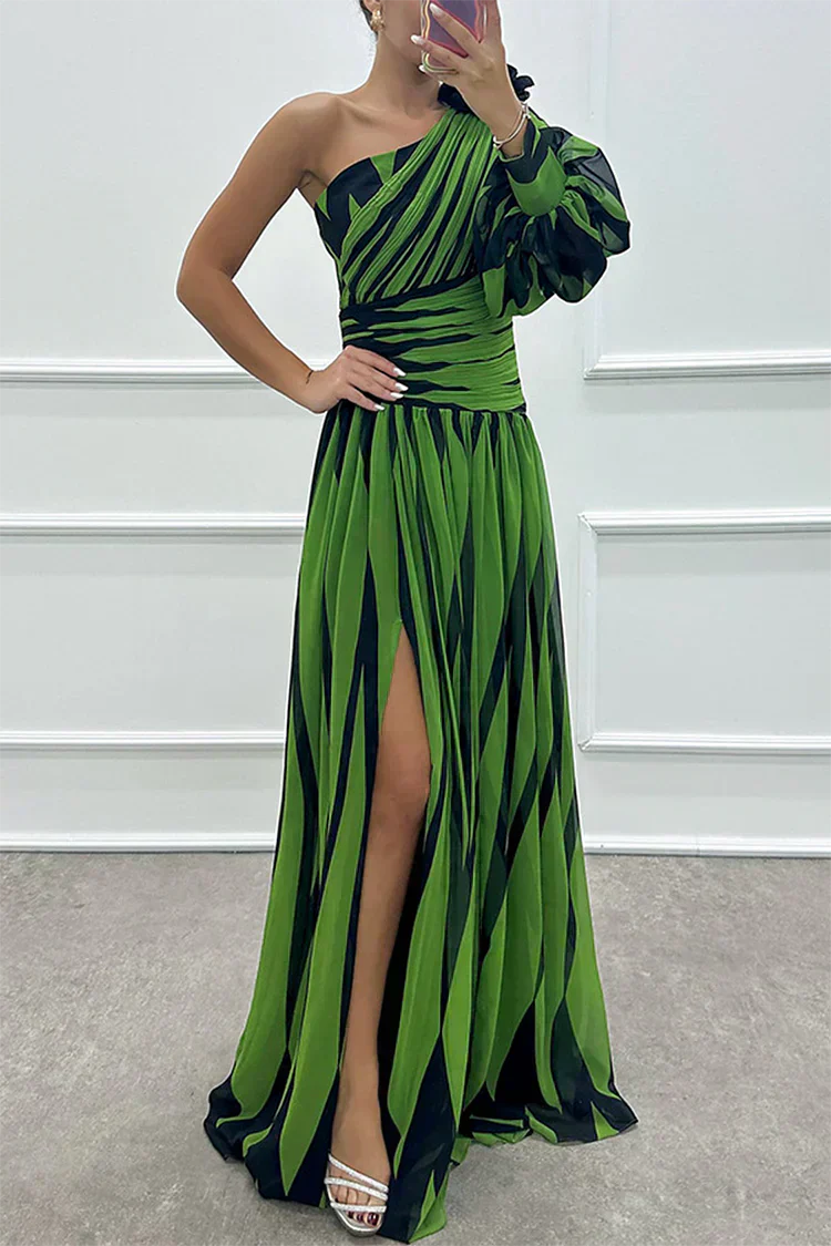 Fenna™ - Elegantní Dlouhé Šaty s Jedním Ramínkem