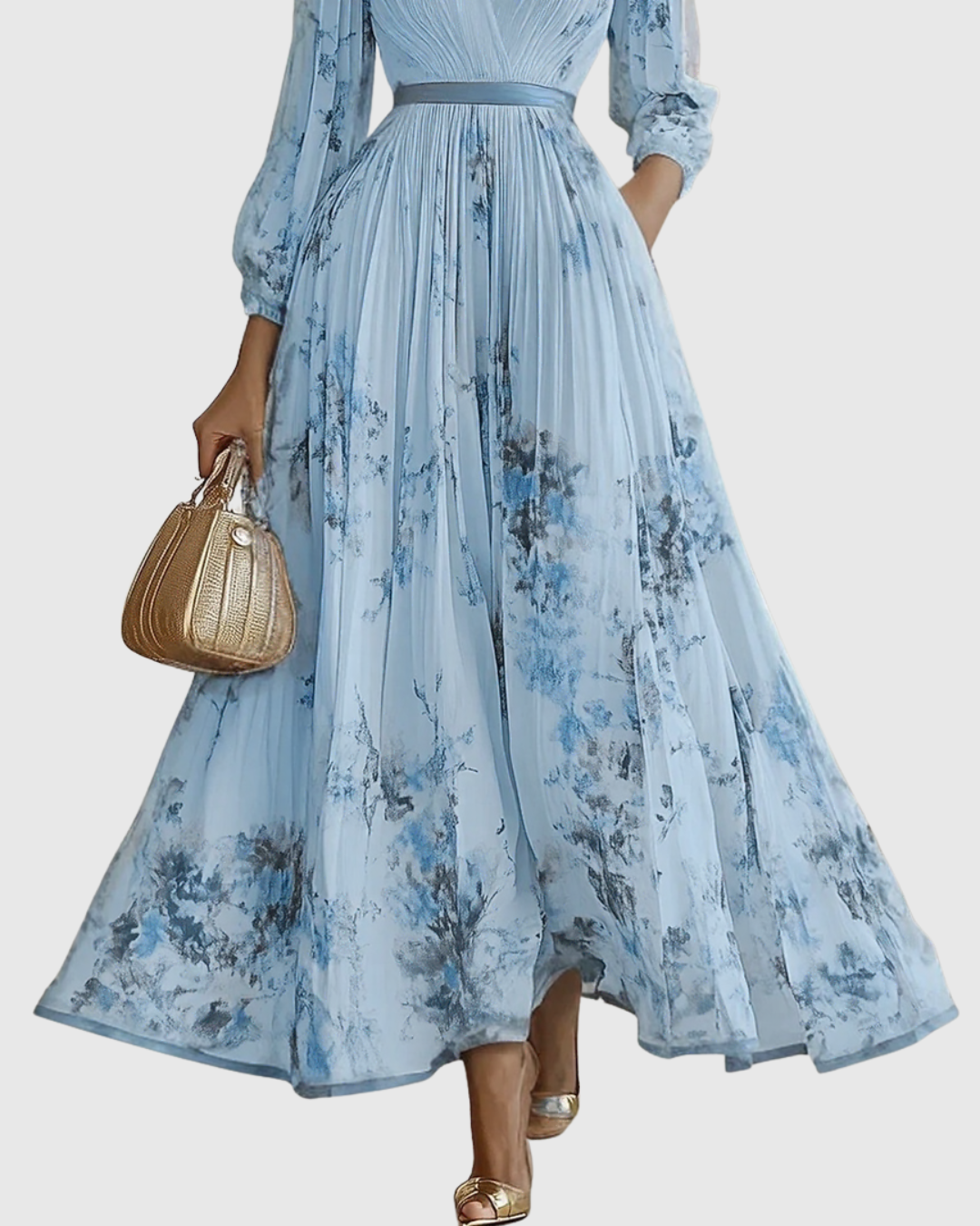 Siena™ - Elegantní Plisované Maxi Šaty