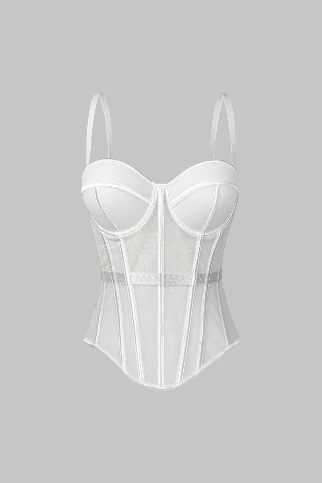 Nejlepší korzetový bustier z síťoviny pro Cami