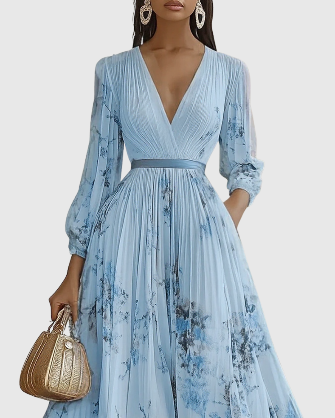 Siena™ - Elegantní Plisované Maxi Šaty