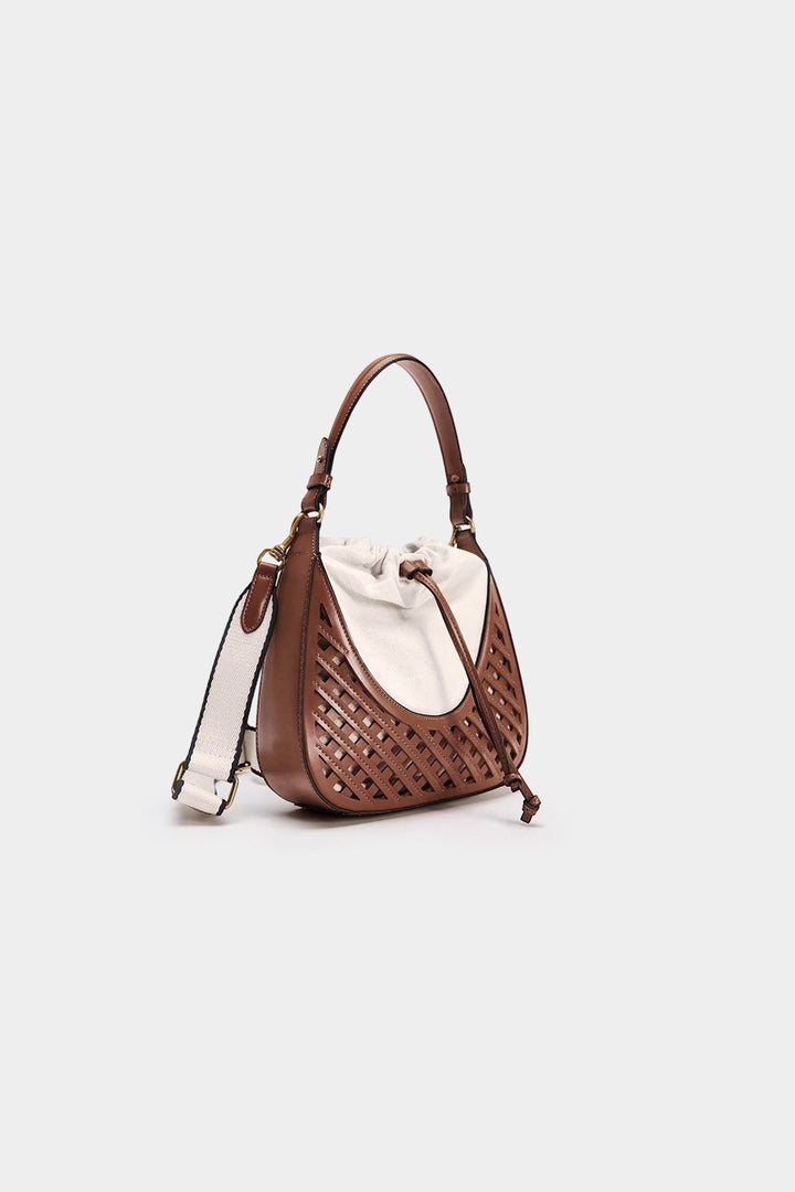 Tkaná taška Tote s designem otvorů