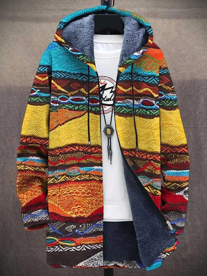 Elouera™ - Luxusní umělecky inspirovaná mikina s kapucí na zip