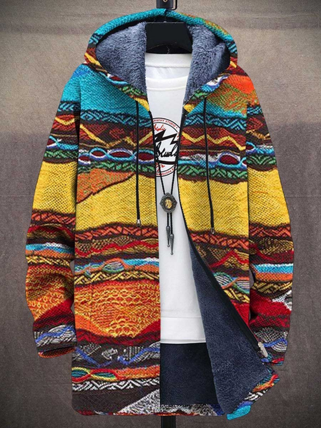 Jindalee™ - Luxusní umělecká inspirovaná mikina s kapucí na zip