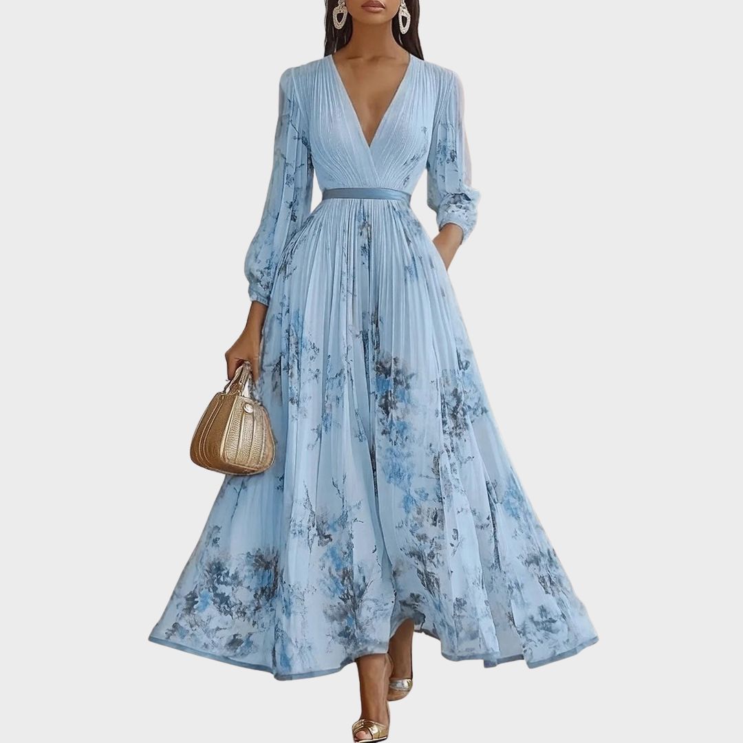 Siena™ - Elegantní Plisované Maxi Šaty