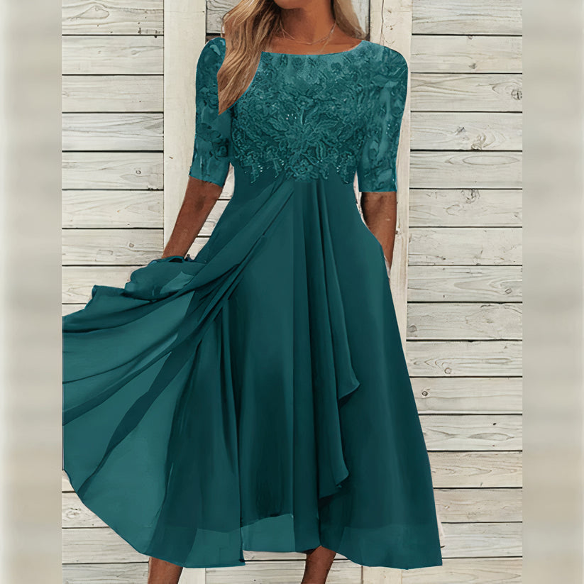 Puck™ - Elegantní midi šaty z krajky