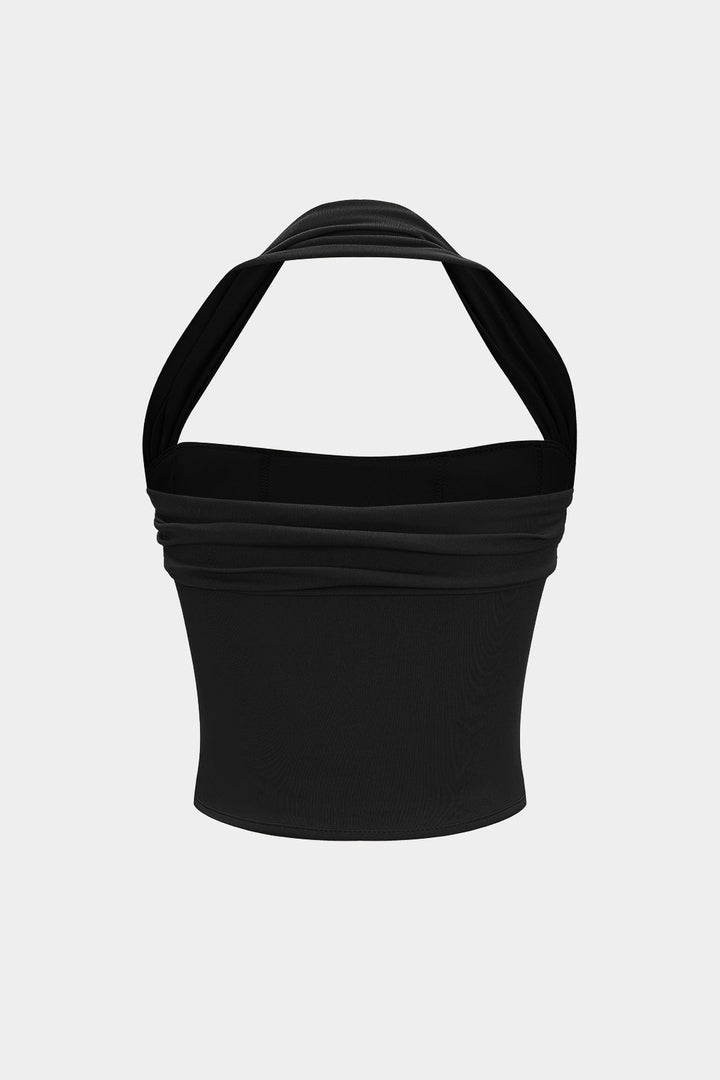 Nejlepší top s řasením a halter krkem