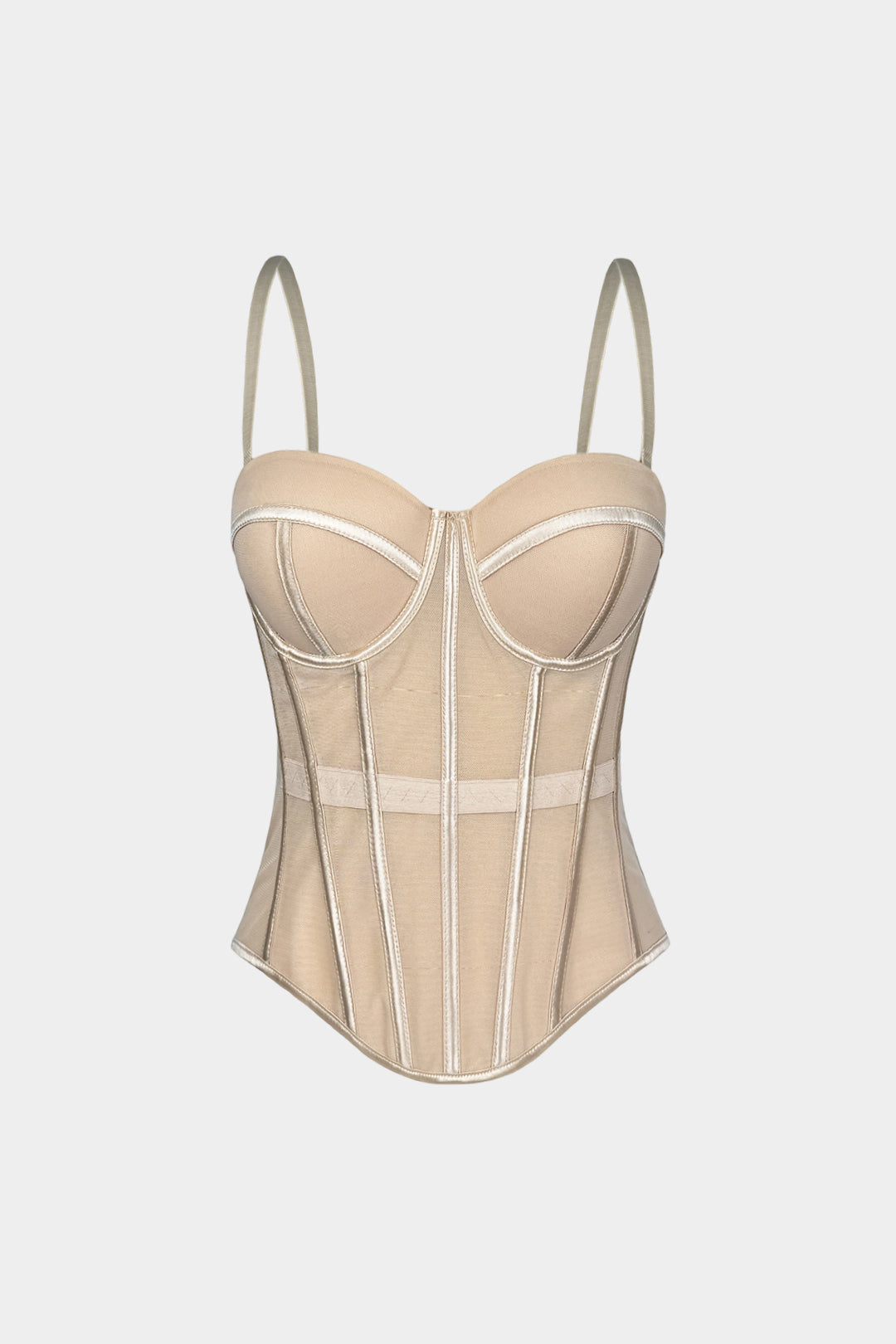 Nejlepší korzetový bustier z síťoviny pro Cami