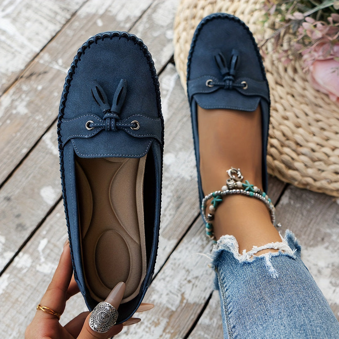 Nadine™ - Klasické loafers s detailem třásní