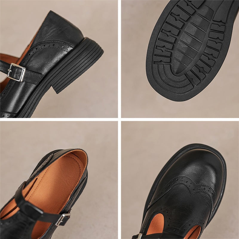 Ladiva™  | Elegantní kožené páskové boty